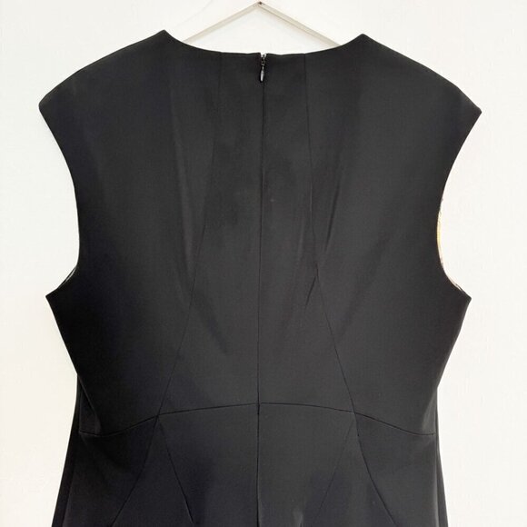 Ted Baker Cap Sleeve Rounded Neckline Sheath Dress Office Work Black Size 4 - Picture 7 of 8